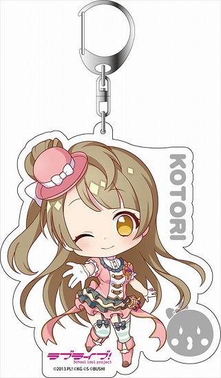 スタンド付きデフォルメアクリルキーホルダー(μ's girly pink