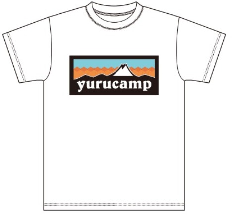 ゆるキャン ふじさんロゴ Tシャツ L ホワイト ホビーの総合通販サイトならホビーストック