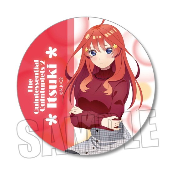 五月　缶バッジ 五等分の花嫁 中野区コラボ 缶バッジ 風太郎 二乃 三玖 五月