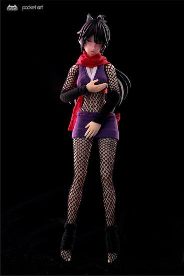 HASUKI pocket artシリーズ PA002 女忍 萩 1/12 完成品
