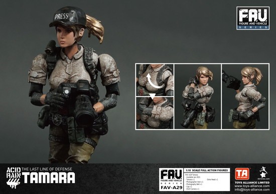 アシッドレイン フィギュア タマラ&ヴィンディケーターローレル(ミックス品) TOYS ALLIANCE LIMITED アシッドレイン 1/18 FAV-A29 タマラ