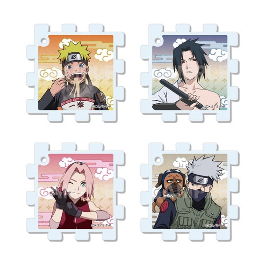 再販】NARUTO-ナルト-疾風伝 パズルキーホルダー 01 第1弾 11個