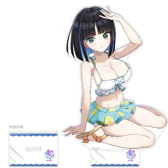 【SALE】 ドルフィンウェーブ 特大アクリルスタンド アイネス 水着 タブレットアクセサリ