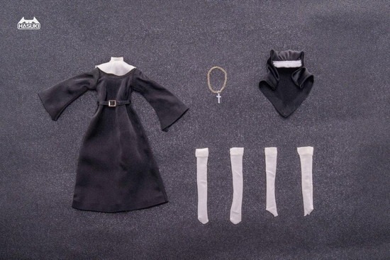 可愛いクリスマスツリーやギフトが！ HASUKI CS018 1/12スケール ドール用着せ替え服 シスター服 その他