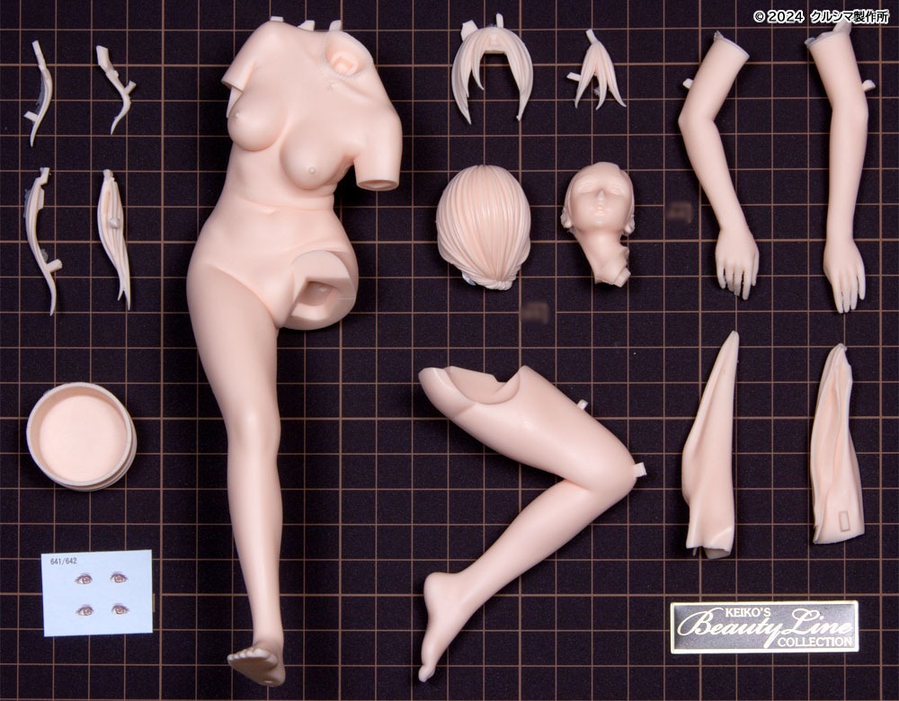 クルシマ製作所 1/7 翡翠（ジェダイト）'24 成形色フレッシュ｜ホビー