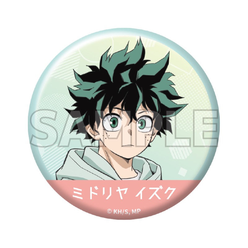 僕のヒーローアカデミア Light color style 缶バッジ 緑谷出久