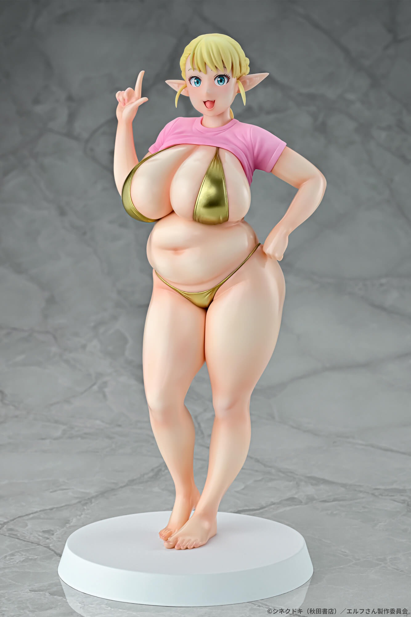 Q-six エルフさんは痩せられない。 1/7 絵留札 Gold ver.|ホビーの Q-six エルフさんは痩せられない。 1/7 絵留札 Gold ver.|ホビーの