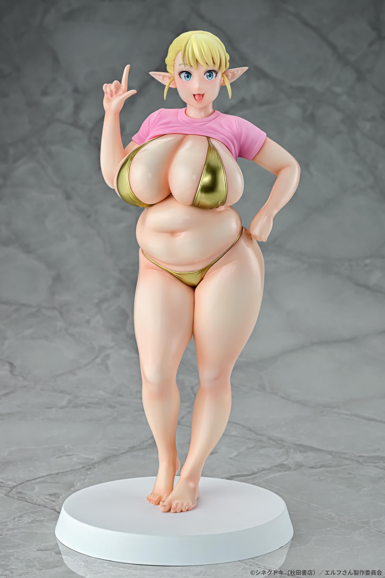 Q-six エルフさんは痩せられない。 1/7 絵留札 Gold ver.｜ホビーの