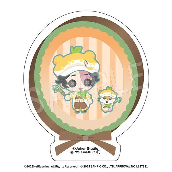 第五人格 サンリオキャラクターズ展 ハート缶バッジ 探鉱者 コロコロクリリン 第五人格 サンリオキャラクターズ展 ハート缶バッジ 探鉱者