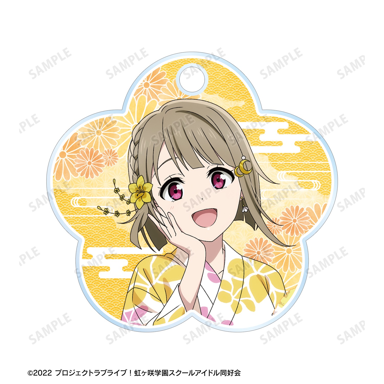 ☆中須かすみ アクリルスタンド 缶バッジ アクリルキーホルダー 虹ヶ咲 ニジガク ラブライブ！虹ヶ咲学園スクールアイドル同好会 描き下ろし 中須