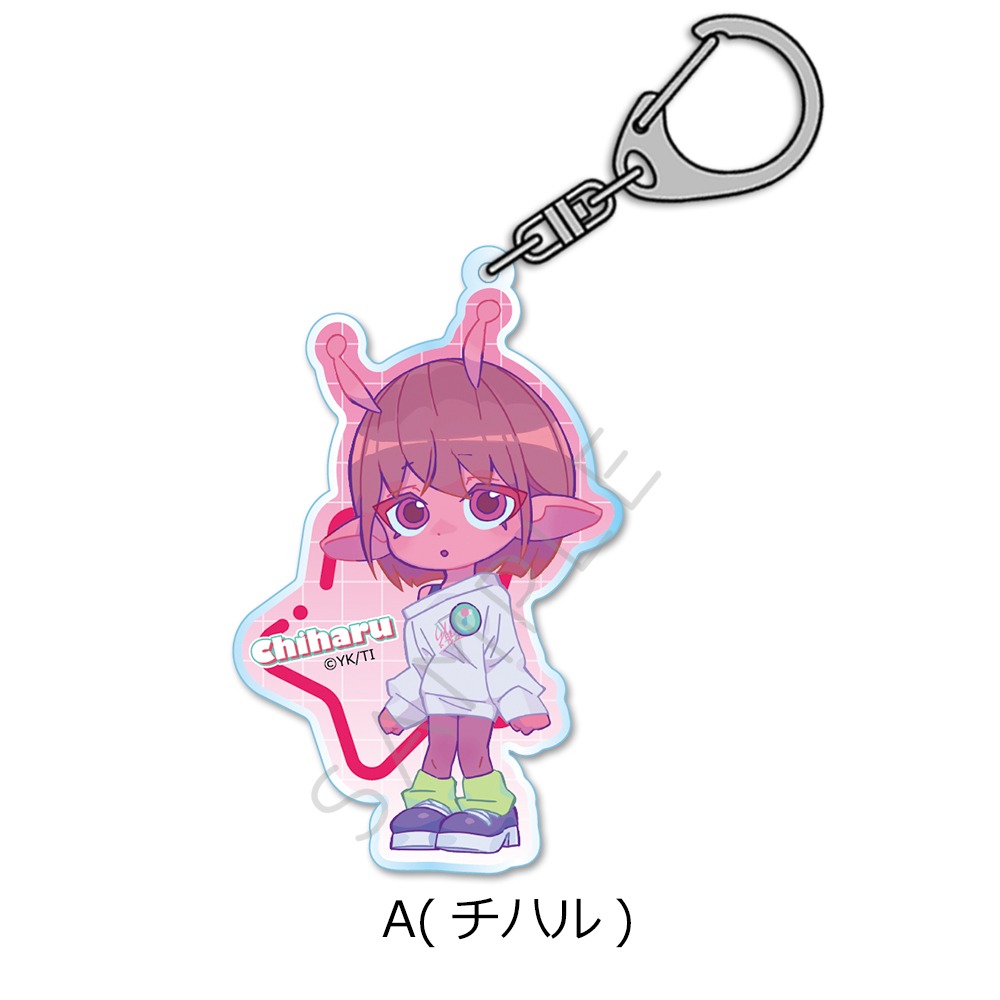 チハル　マキナ　ミルキーサブウェイ　アクリル　アクキー　アクスタ アニメ 銀河特急ミルキー☆サブウェイ アクリルキーホルダー A チハル