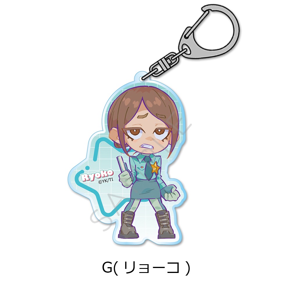 銀河特急ミルキーサブウェイ　リョウコ　仙台限定キーホルダー 銀河特急 ミルキー☆サブウェイ展 仙台限定 アクリル