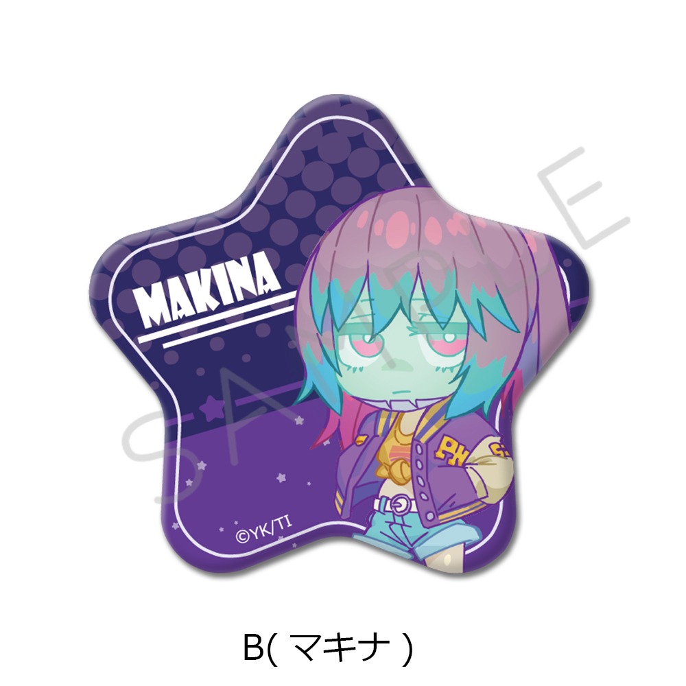 アニメ 銀河特急ミルキー☆サブウェイ 星型缶バッジ B マキナ｜ホビー