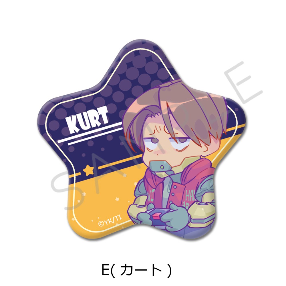 アニメ 銀河特急ミルキー☆サブウェイ 星型缶バッジ E カート