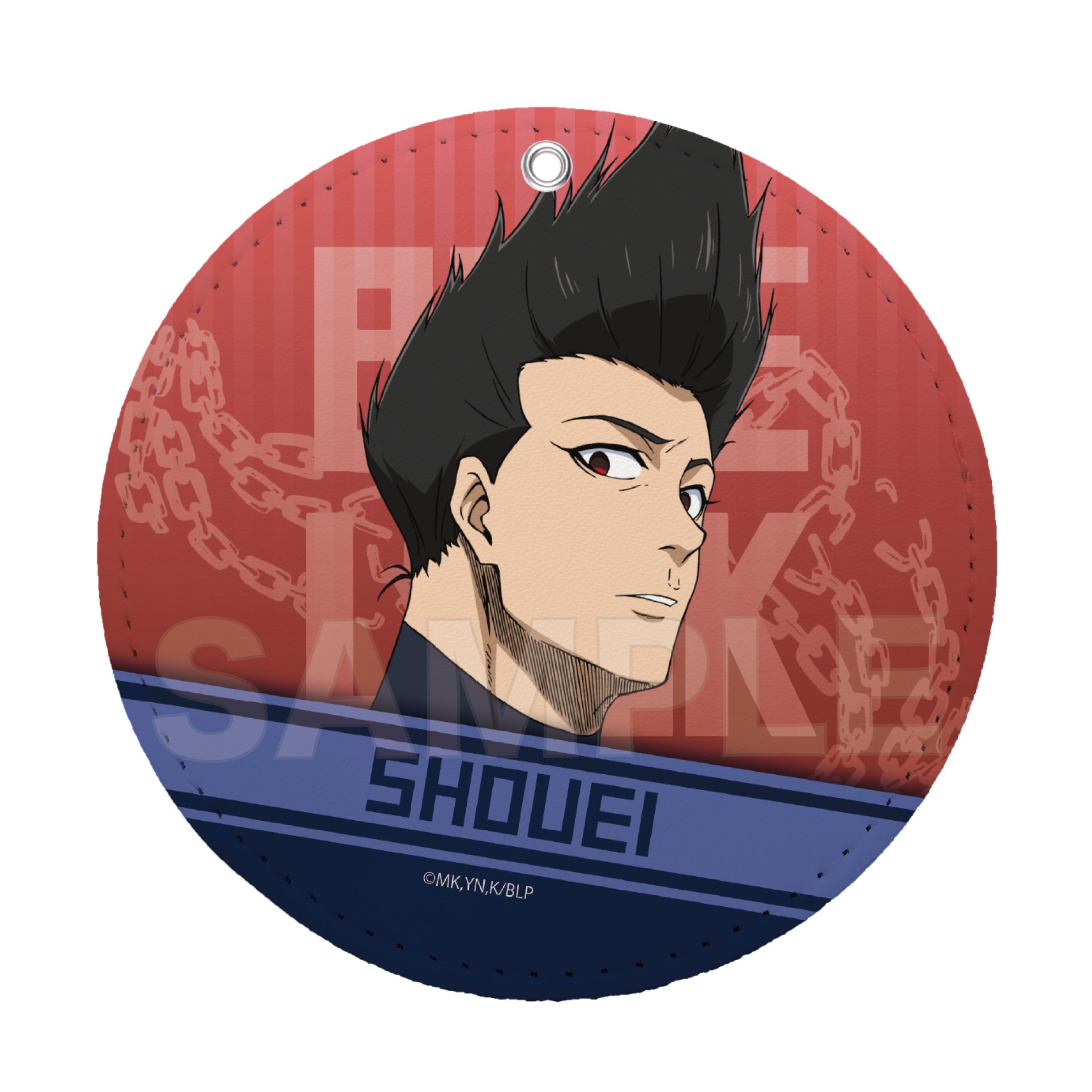 ブルーロック タワレコ コースター 複製コースター 馬狼 照英 再販】ブルーロック レザーコースターキーホルダー 06 馬狼 照英