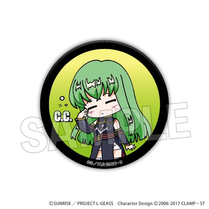コードギアス 反逆のルルーシュ DOTABATA！缶バッジ C.C. 黒の騎士団