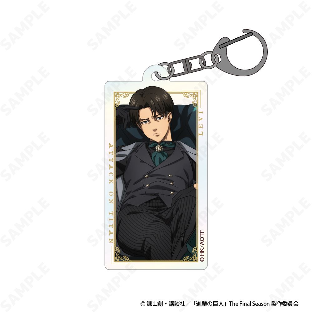進撃の巨人 オーロラアクリルキーホルダー 4.リヴァイ［Dignified