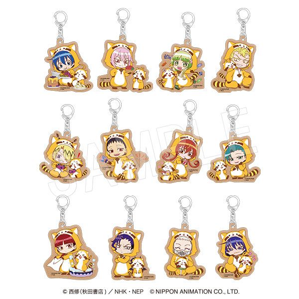 【ジャズ&サブロ】魔入りました！入間くん ラスカルコラボver. まとめ売り 魔入りました！ 入間くん×ラスカル 木製キーホルダー ラスカルコラボ