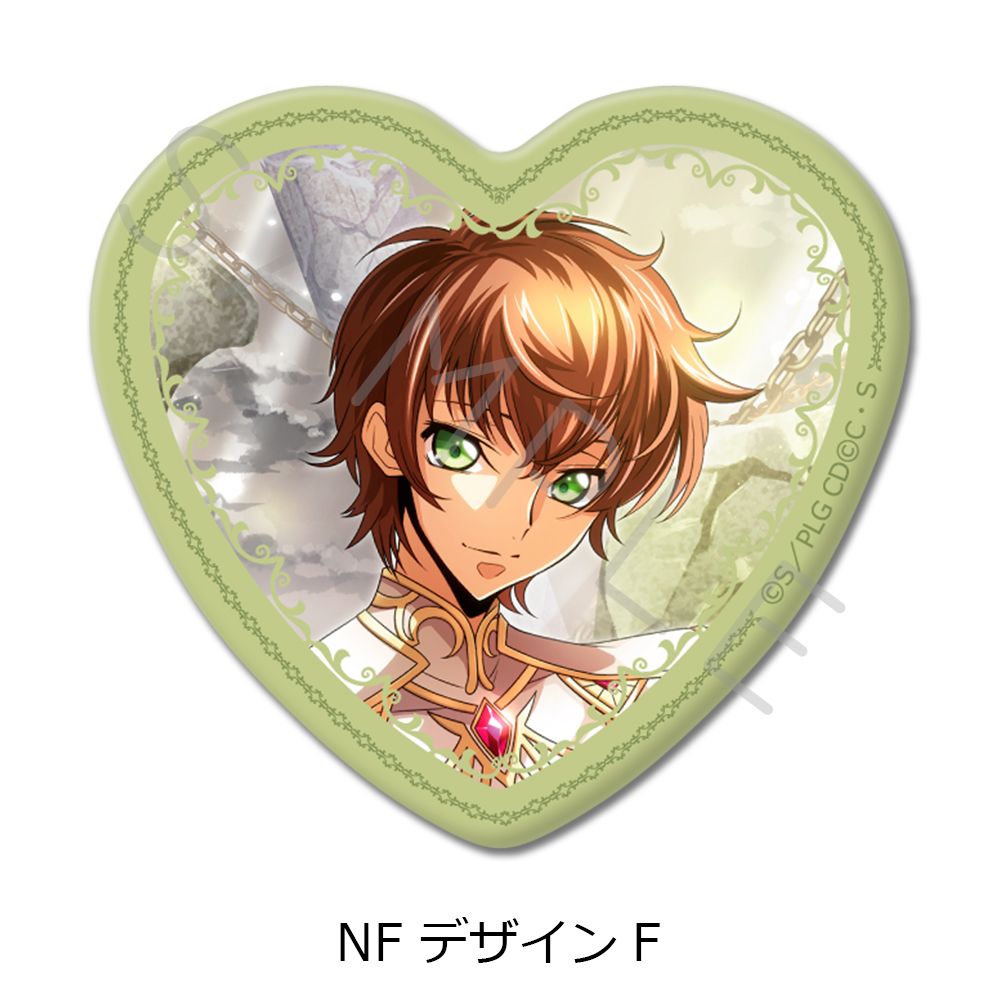 コードギアス 反逆のルルーシュ ハート型缶バッジ 10個入り1BOX