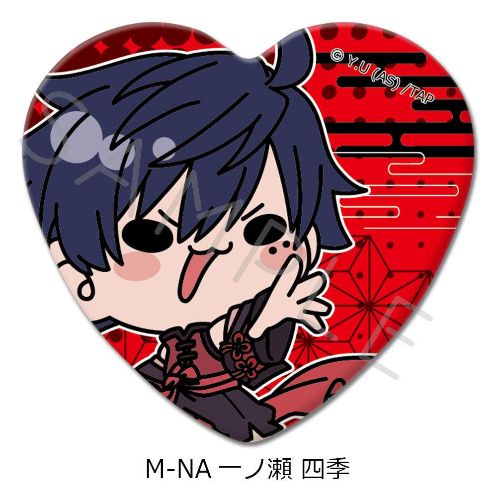 TVアニメ 桃源暗鬼 ハート型缶バッジ M-NA 一ノ瀬 四季｜ホビーの総合
