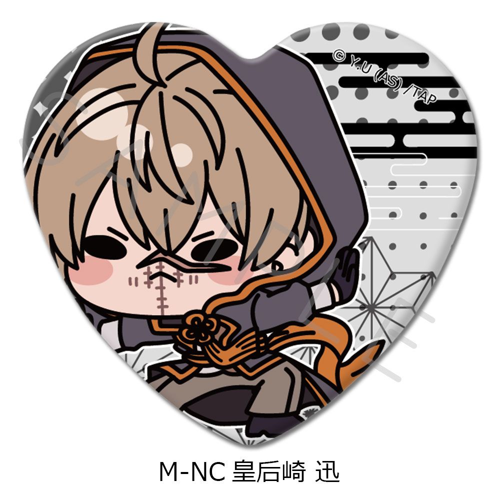 TVアニメ 桃源暗鬼 ハート型缶バッジ M-NC 皇后崎 迅｜ホビーの総合