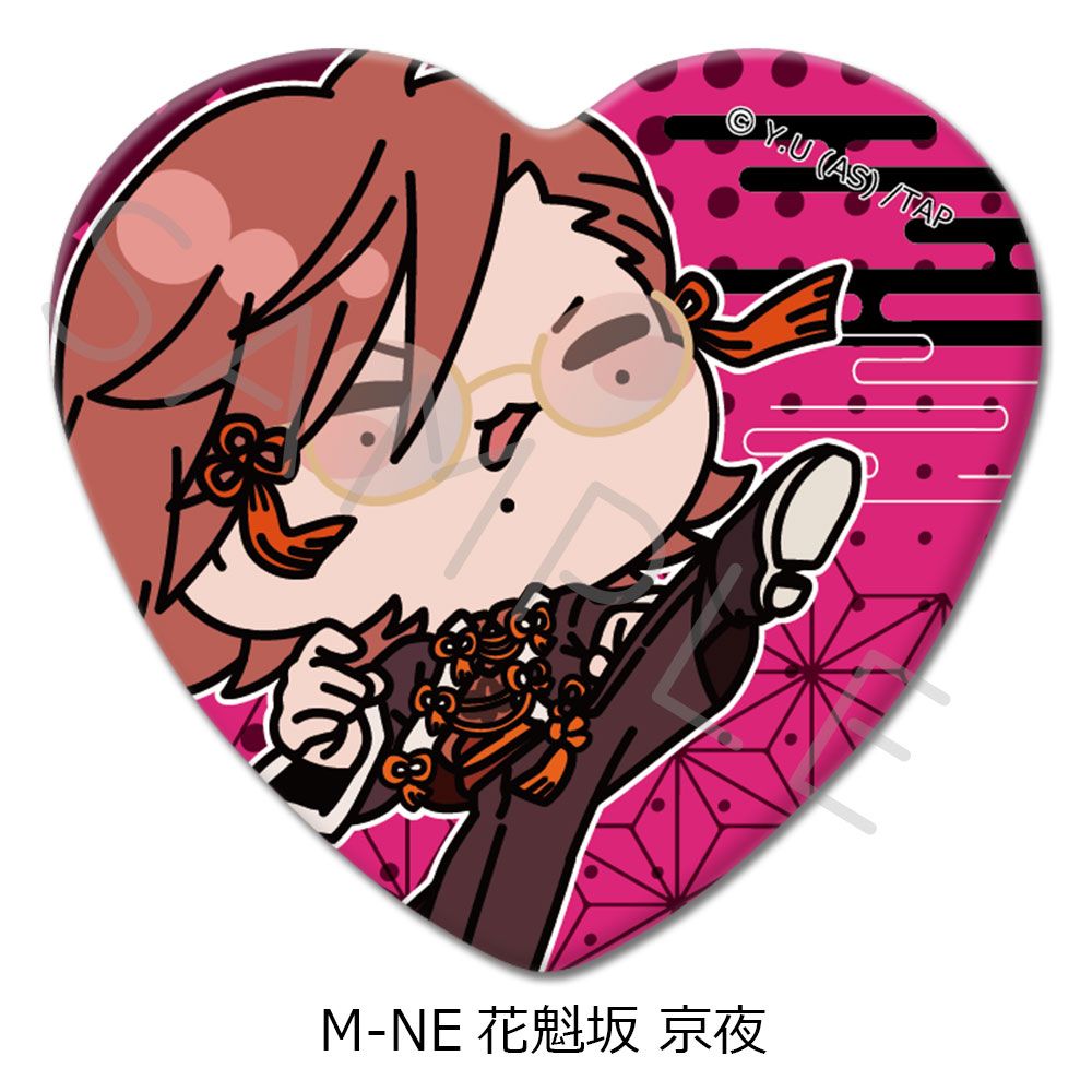 TVアニメ 桃源暗鬼 ハート型缶バッジ M-NE 花魁坂 京夜｜ホビーの総合