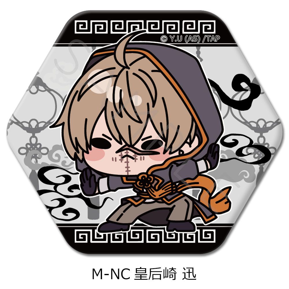 TVアニメ 桃源暗鬼 六角形缶バッジ M-NC 皇后崎 迅｜ホビーの総合通販