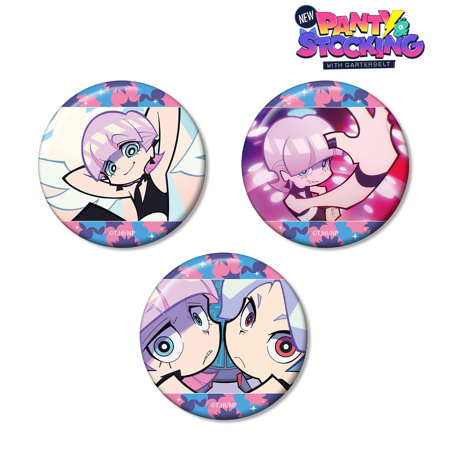 New PANTY ＆ STOCKING with GARTERBELT ポリウレタン 場面写缶バッジ3