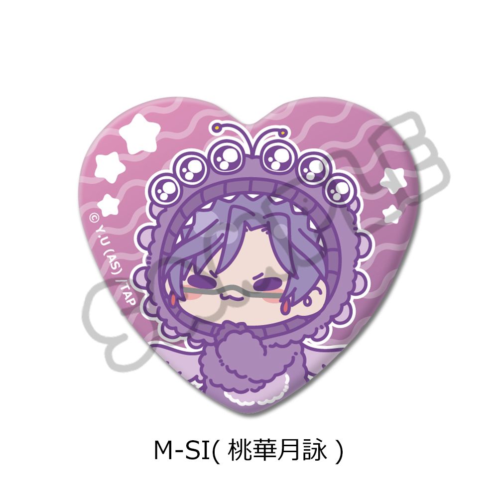 TVアニメ 桃源暗鬼 ハート型缶バッジ M-SI 桃華月詠｜ホビーの総合通販 
