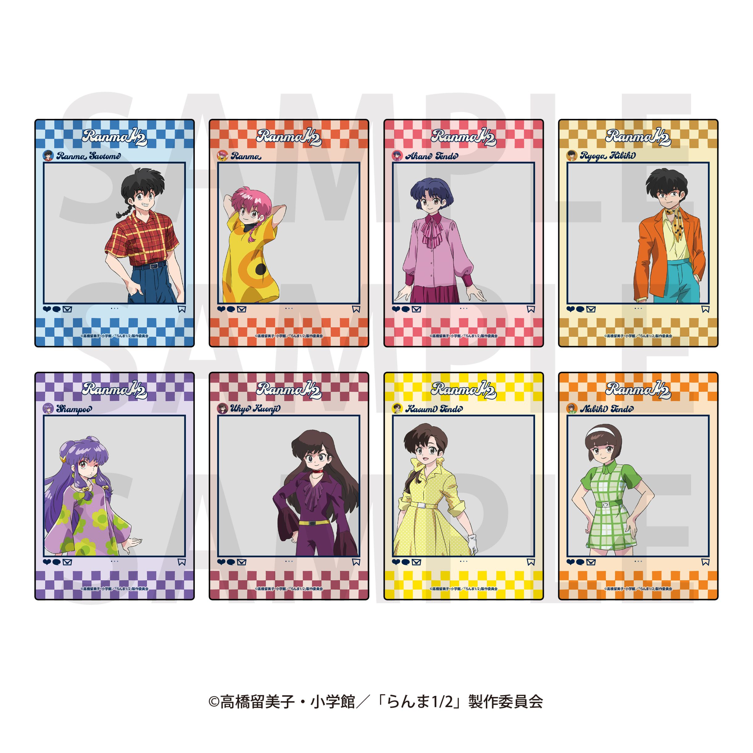 TVアニメ らんま1/2 トレーディングクリアカード アメリカンレトロ 8個