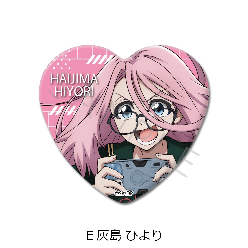 デッドアカウント ハート型缶バッジ E 灰島 ひより｜ホビーの総合通販