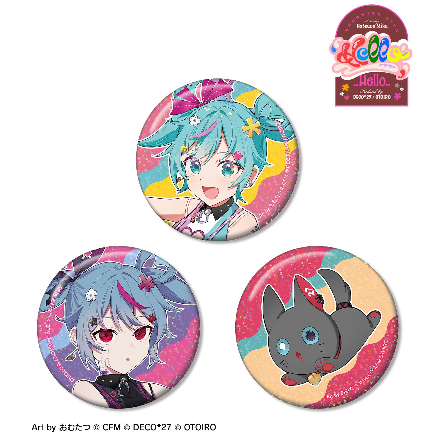 デコミクLIVE starring 初音ミク『Hello』ホログラム缶バッジ デコミクLIVE starring 初音ミク HelloProduced by DECO＊27 OTOIRO