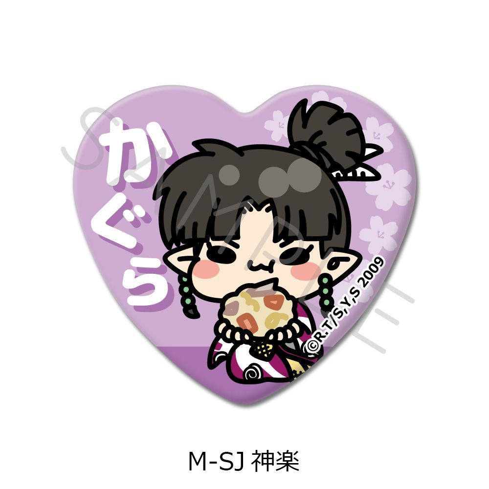 犬夜叉 ハート型缶バッジ M-SJ 神楽｜ホビーの総合通販サイト ホビー