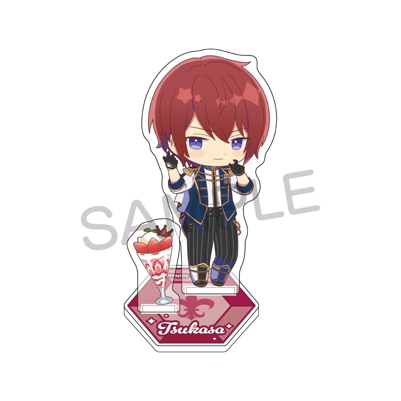 新品★あんスタ★Knights【朱桜司】ピカピカゴールドアクリルキーホルダー 新品☆あんスタ☆Knights【朱桜司】ピカピカゴールドアクリル