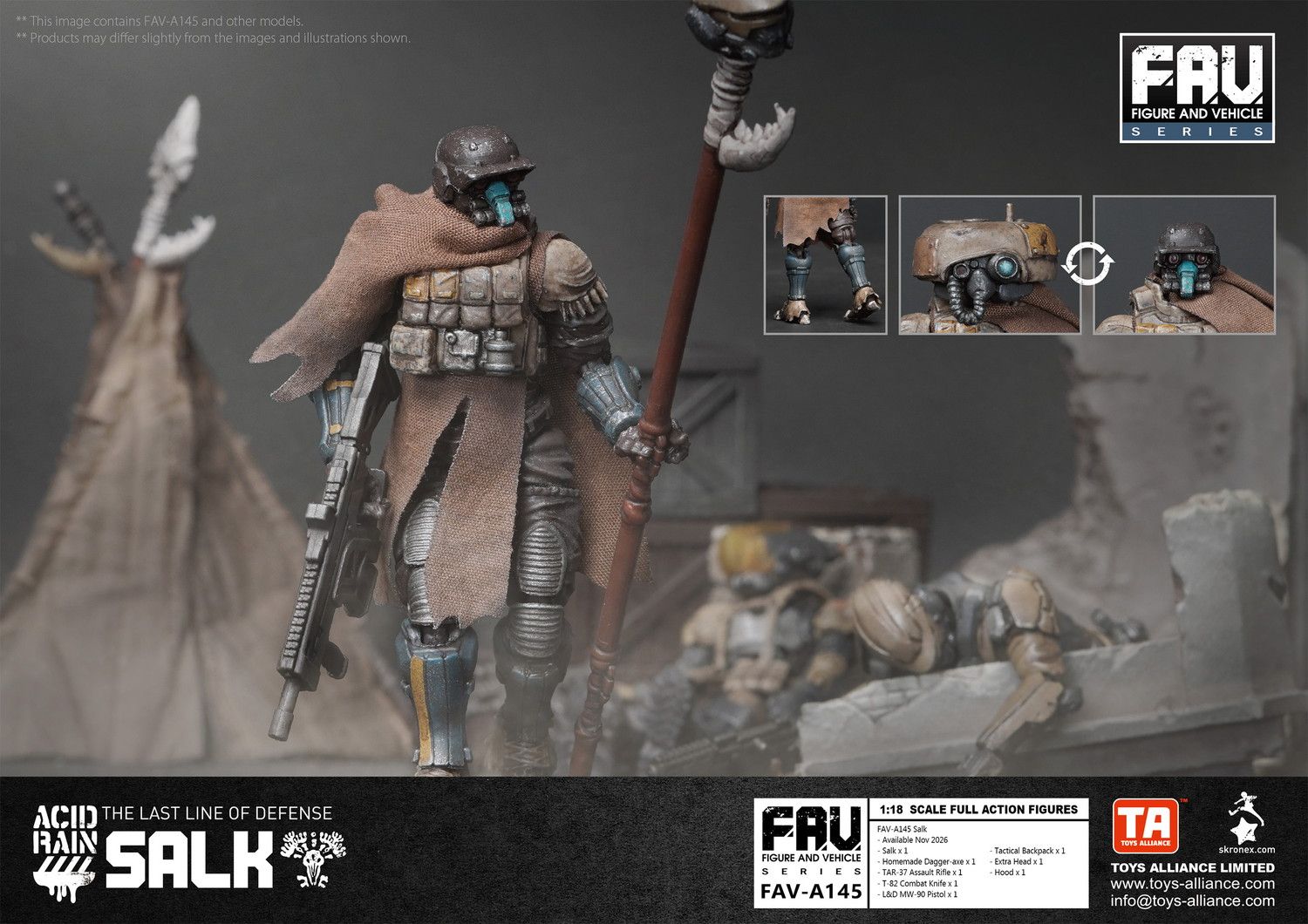 TOYS ALLIANCE LIMITED アシッドレイン 1/18 FAV-A145 ソルク｜ホビー