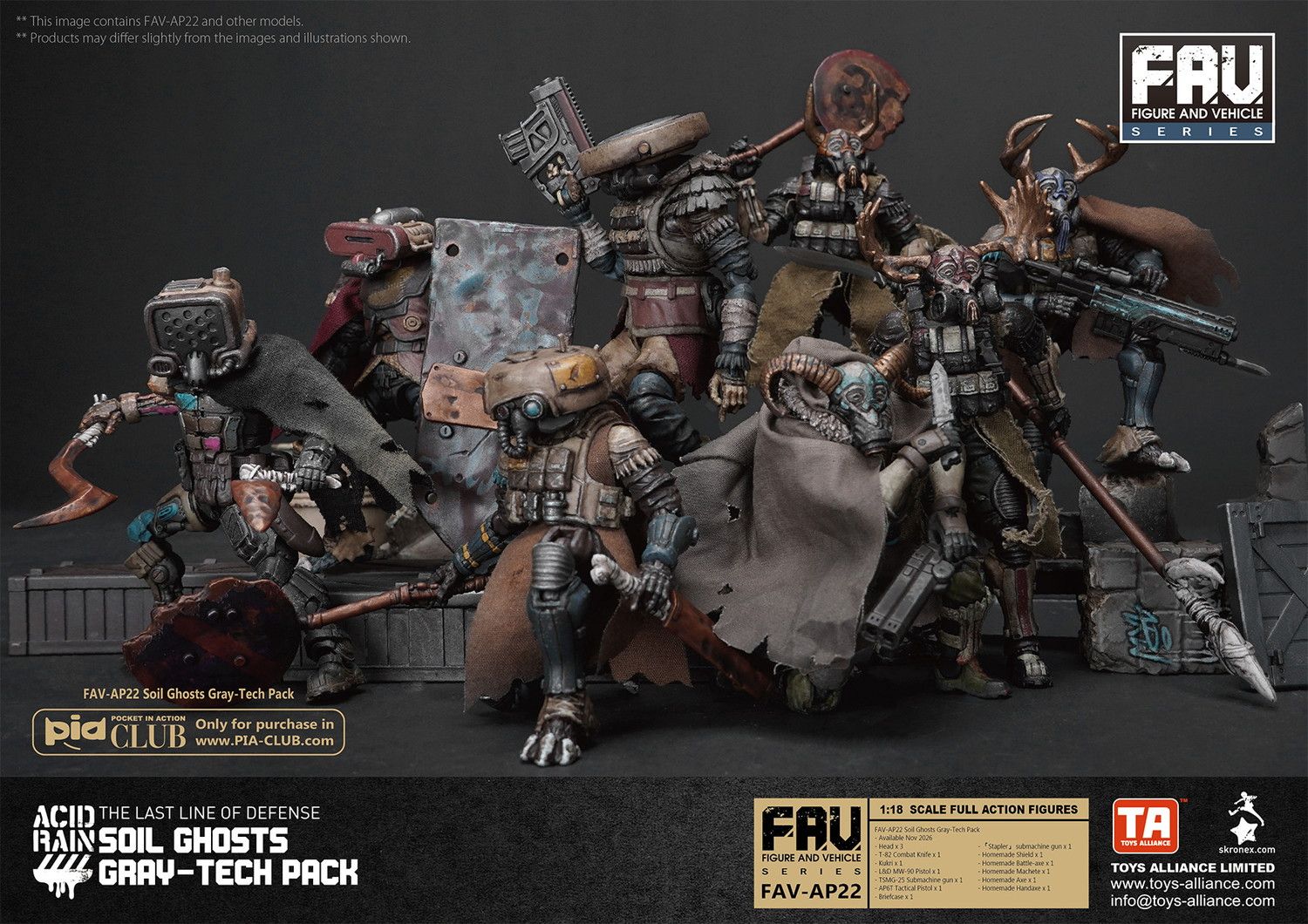 TOYS ALLIANCE LIMITED アシッドレイン 1/18 FAV-AP22 ソイルゴースト