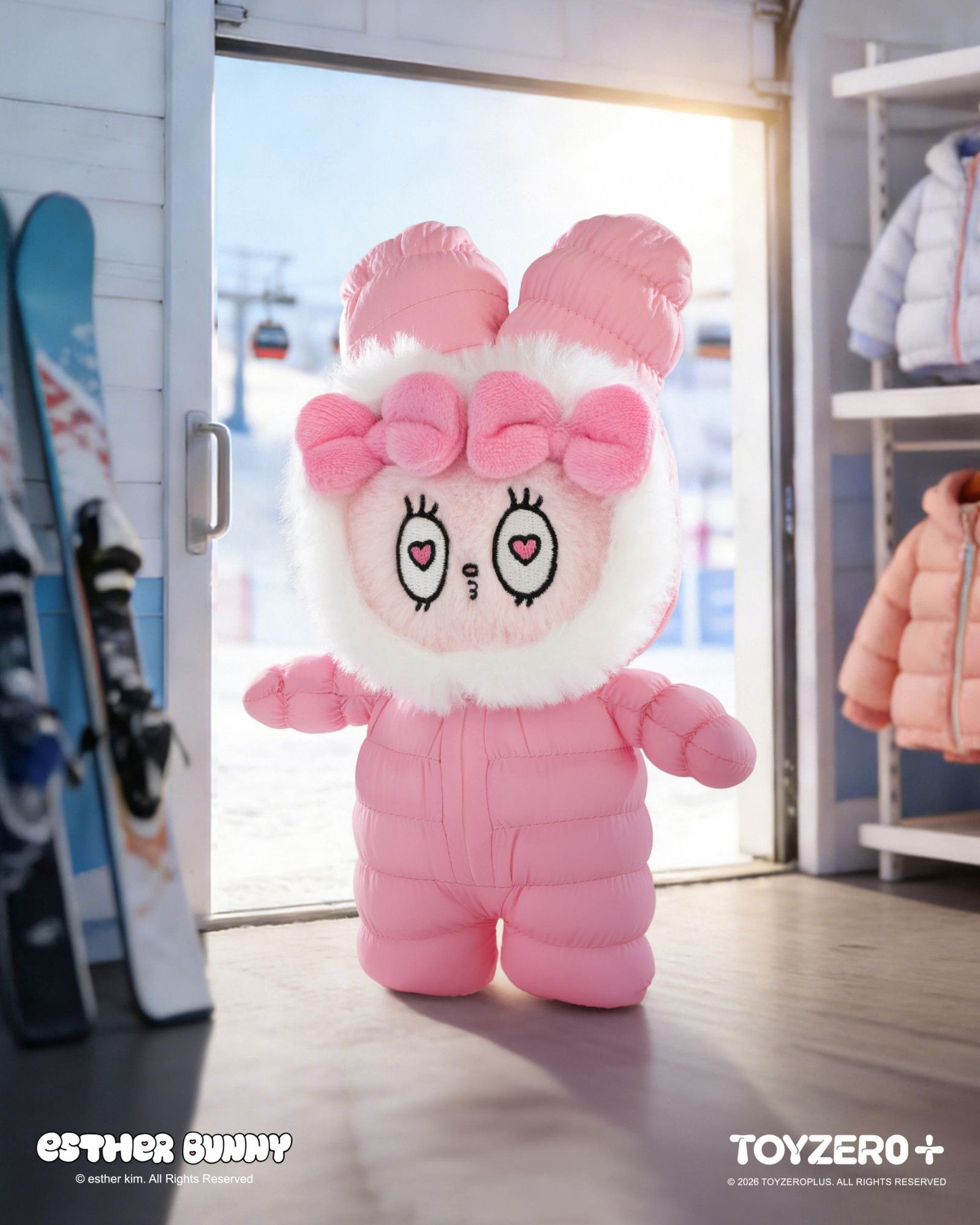 Esther Bunny - ファッション イン モーション プラッシュキーチェーン