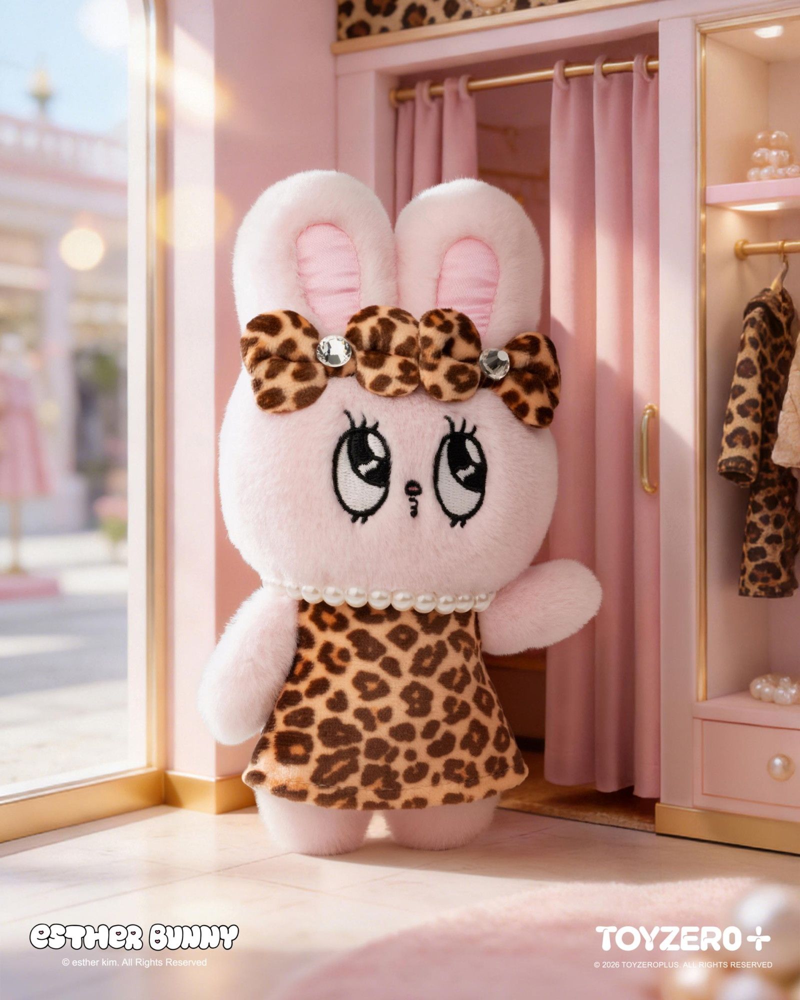 Esther Bunny - ファッション イン モーション プラッシュキーチェーン
