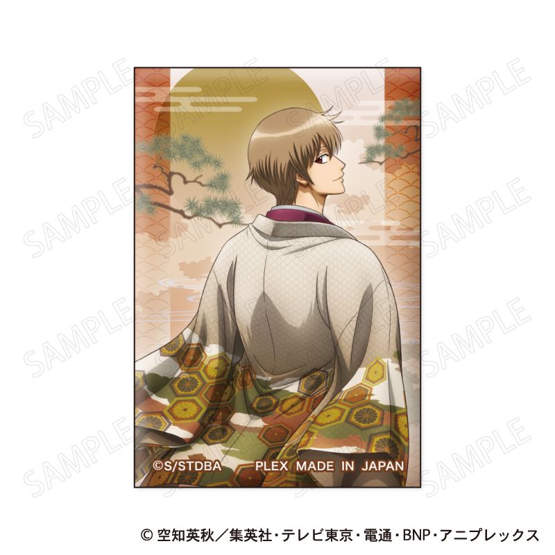 銀魂 スクエア缶バッジ 和装×振り向き Ver. C 沖田総悟｜ホビーの総合
