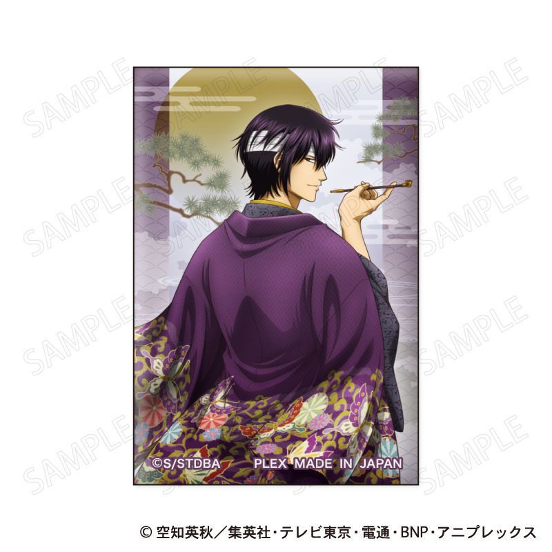 銀魂 スクエア缶バッジ 和装×振り向き Ver. E 高杉晋助｜ホビーの総合