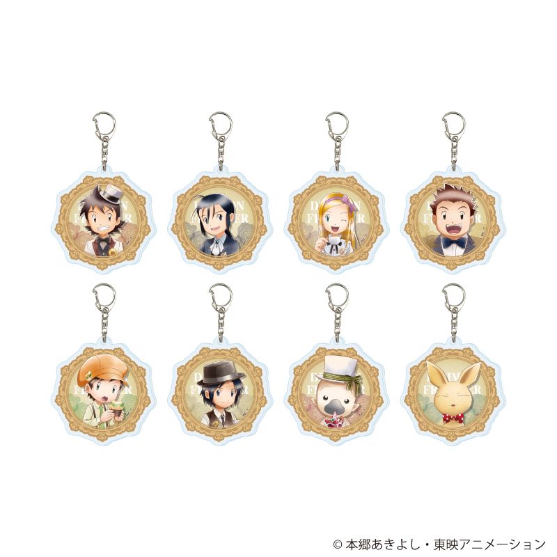 デジモンアドベンチャーフェス 2016年限定アクリルキーホルダー 2個セット デジモンフロンティア アクリルキーホルダー 02 お茶会ver. 描き下ろし