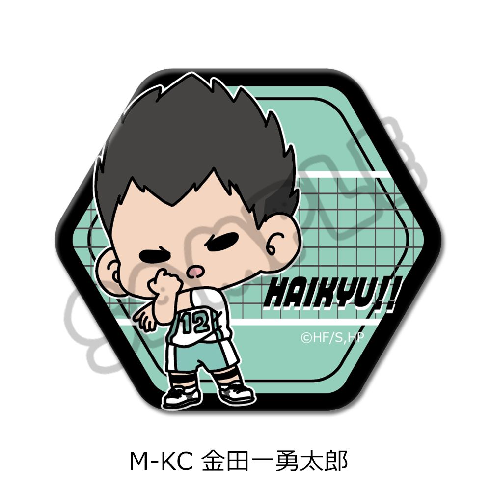 ハイキュー！！ 第10弾 六角形缶バッジ mochocho M-KC 金田一勇太郎