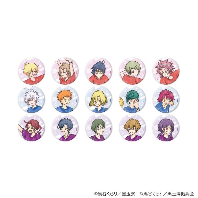 美男高校地球防衛部 缶バッジ 02 グラフアートイラスト 15個入り1BOX