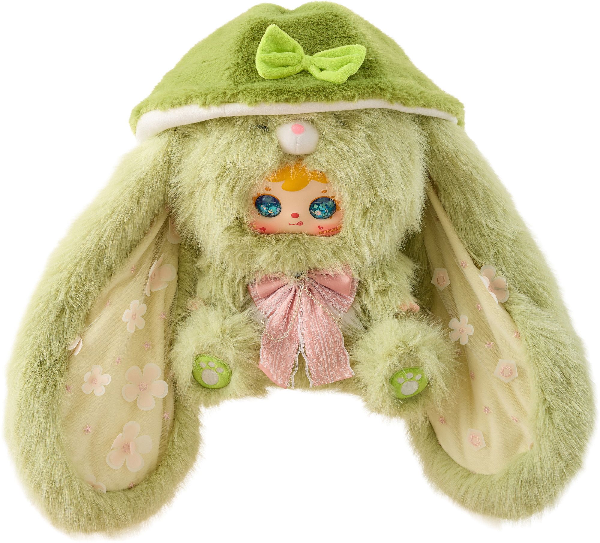 無属性　ぬいぐるみ　オリジナル　星屑の人魚ちゃん　姉妹ちゃん　小麦色のマーメイド 単品】MEI YI YOU ART TOY SAMUEL ふわ耳のワンダーランド 800