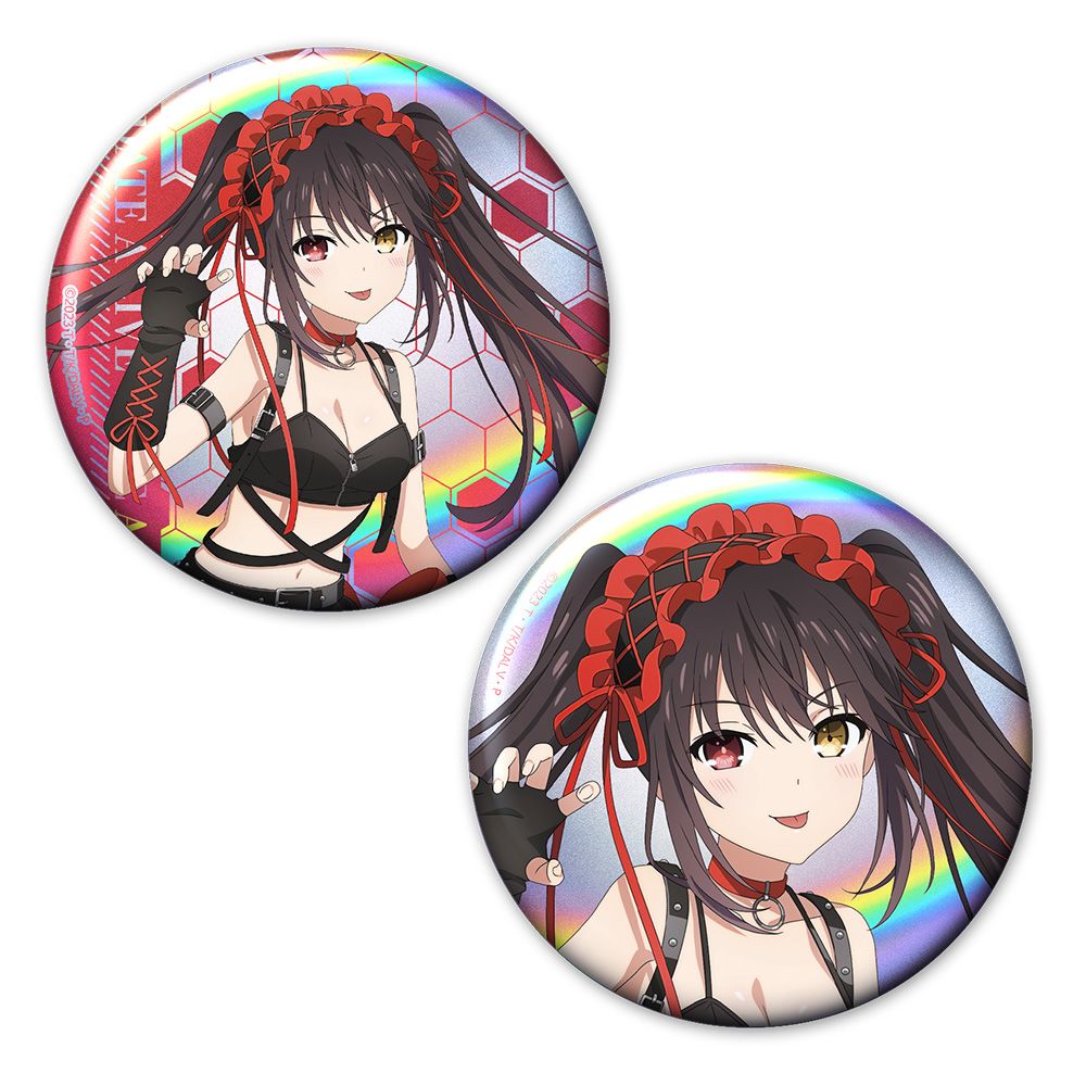 ファンタジア文庫大感謝祭2014限定 デート・ア・ライブ 時崎狂三 缶バッジ 予約特別価格】デート・ア・ライブV ホログラム缶バッジ2個セット 時崎