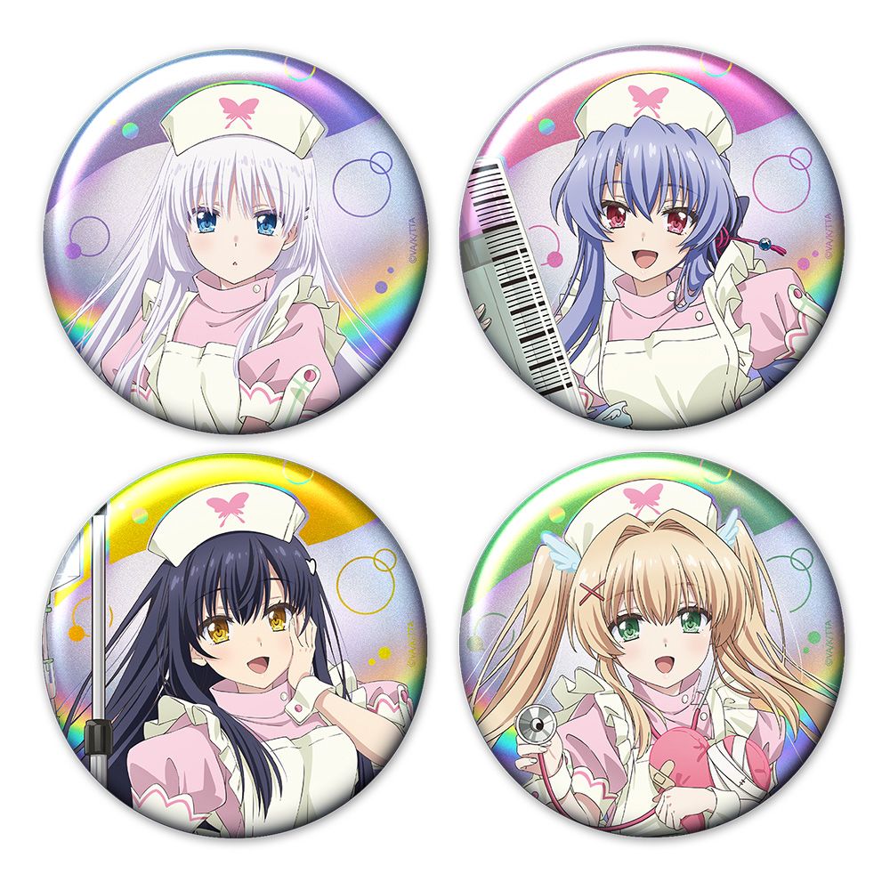 TVアニメ Summer Pockets ホログラム缶バッジ4個セット しろは＆蒼＆鴎