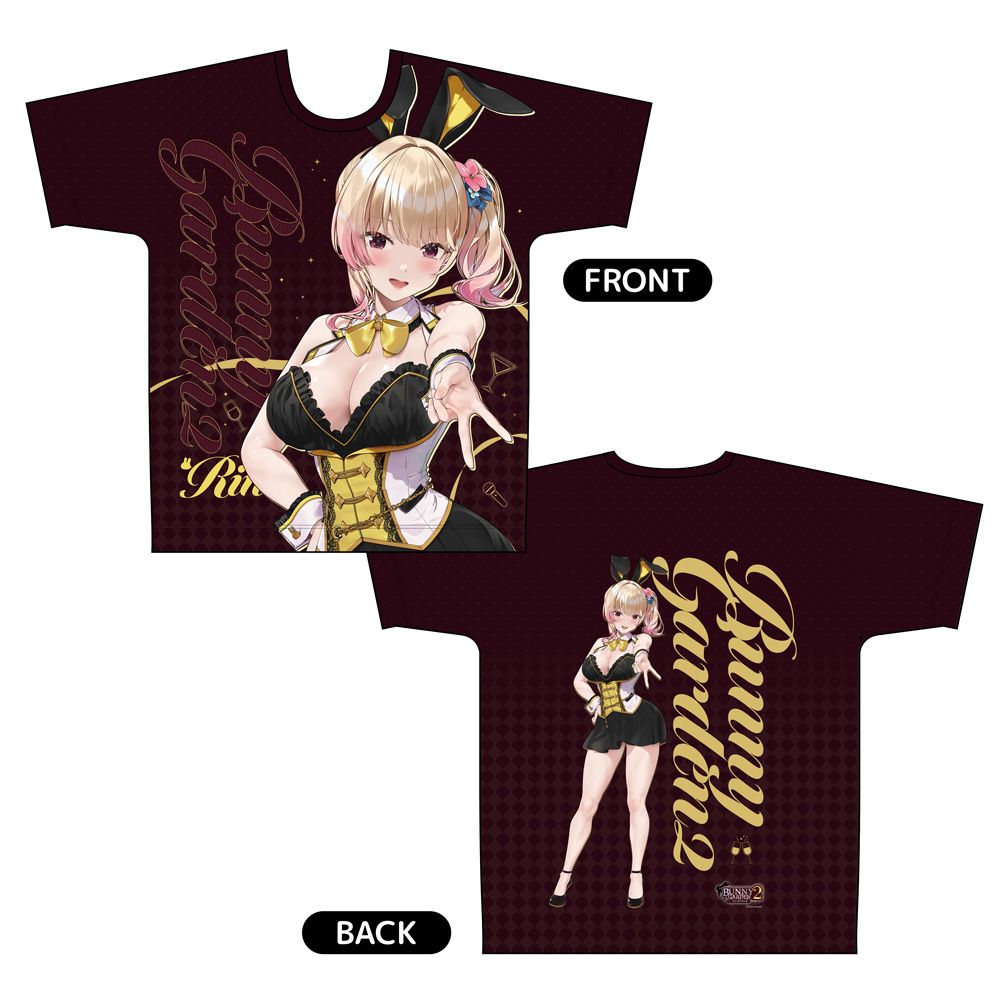 予約特別価格】バニーガーデン2 フルグラフィックTシャツ（凜）Lサイズ