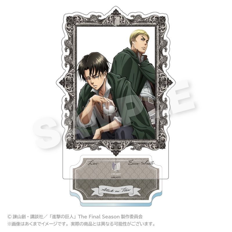 進撃の巨人 額縁アクリルスタンド リヴァイ＆エルヴィン｜ホビーの総合