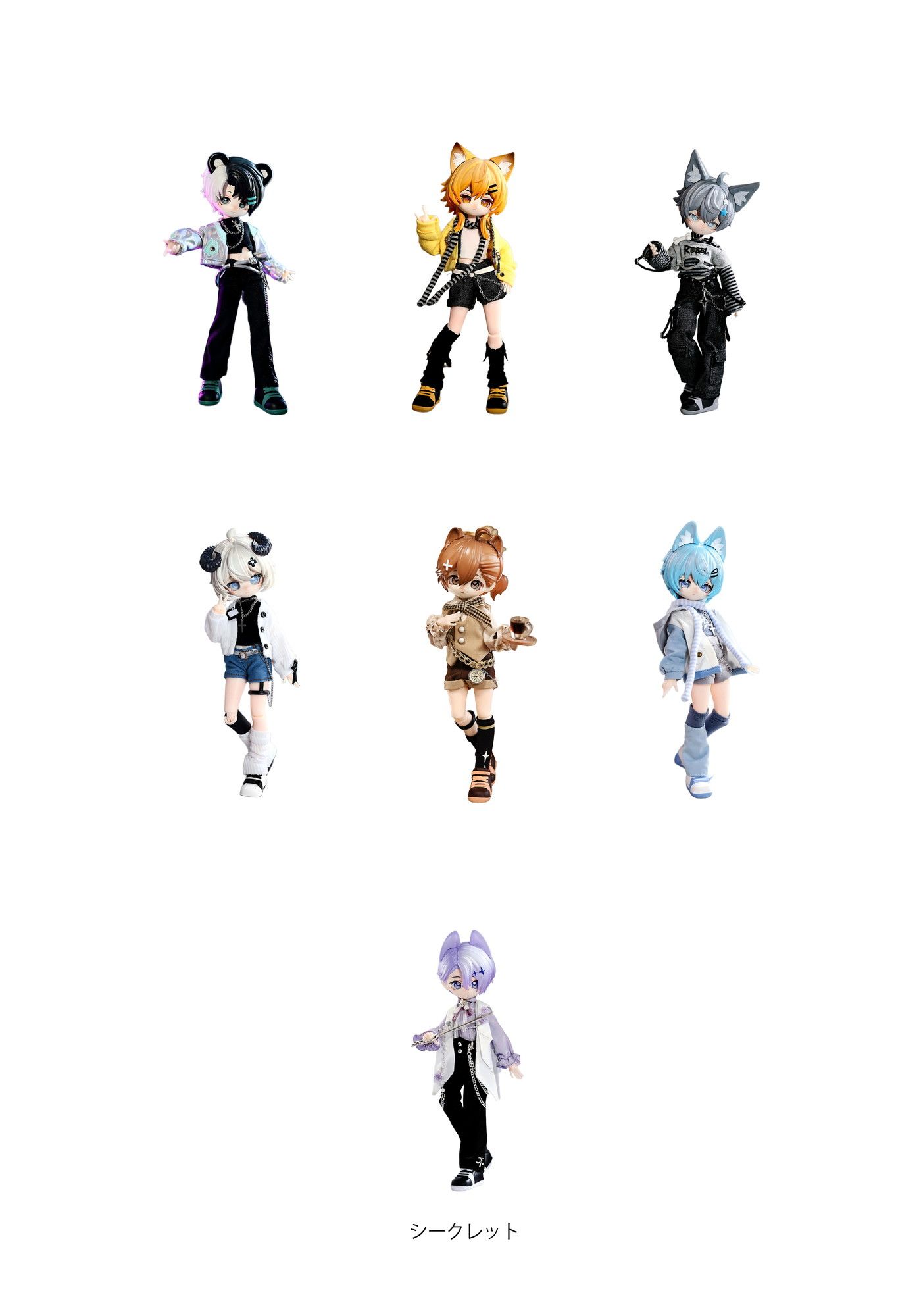 Nanodoll 街角での出会いシリーズ トレーディングドール 6個入り1BOX
