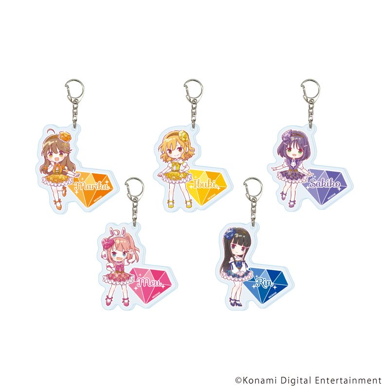 ひなビタ♪ アクリルキーホルダー 01 宝石ver. グラフアートイラスト 5